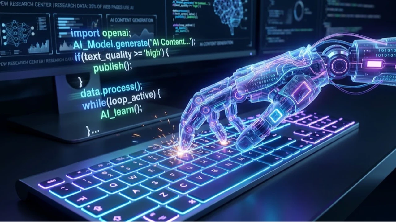 Какую часть контента в интернете создаёт искусственный интеллект